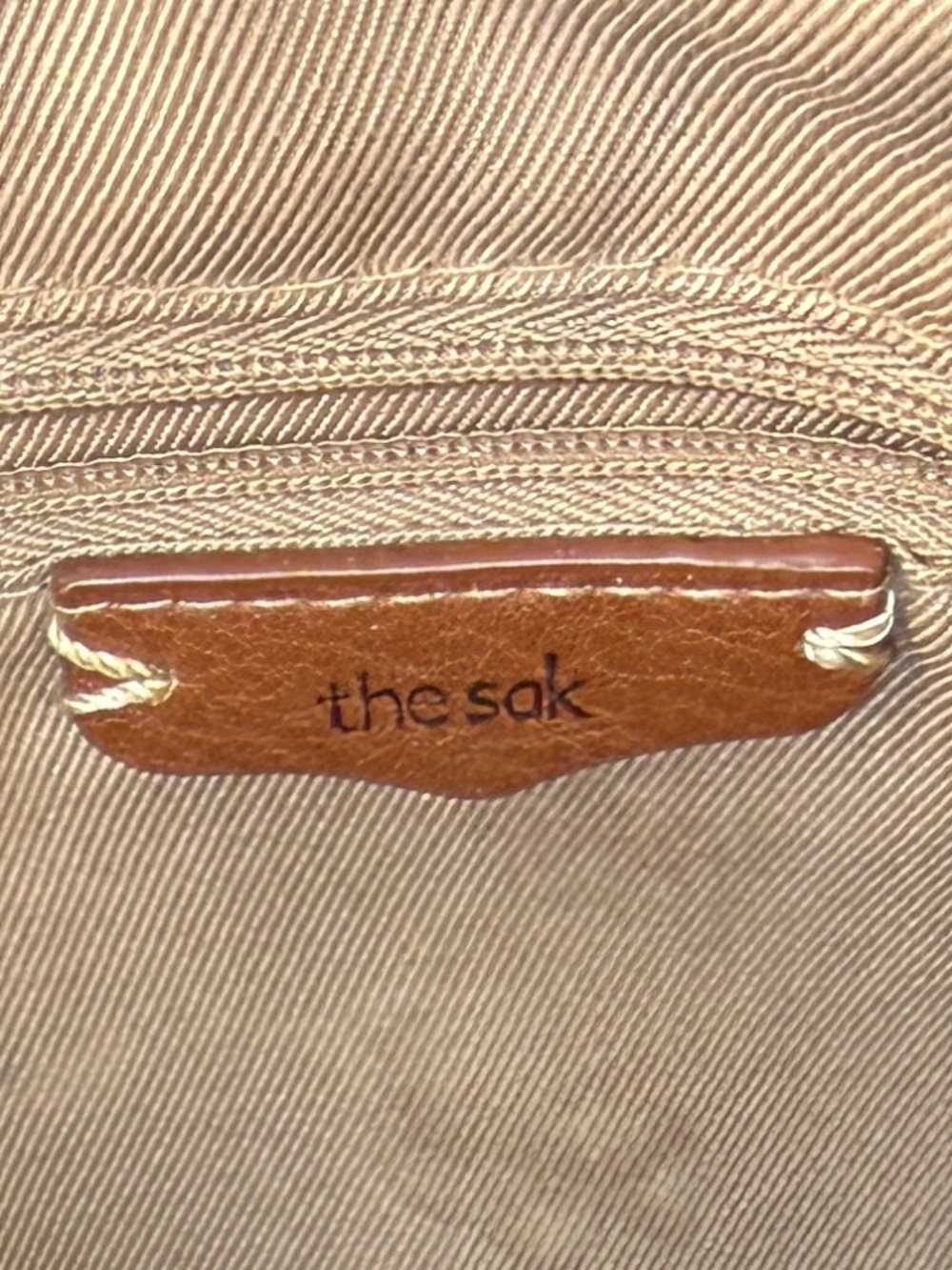 The Sak Melrose Gray Leather Shoulder Bag Adjustable Strap Exterior Pockets - Picture 12 of 12